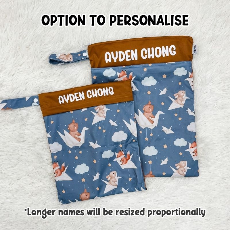Wet Bag Design 10 – Paper Aeroplane - Option to personalise