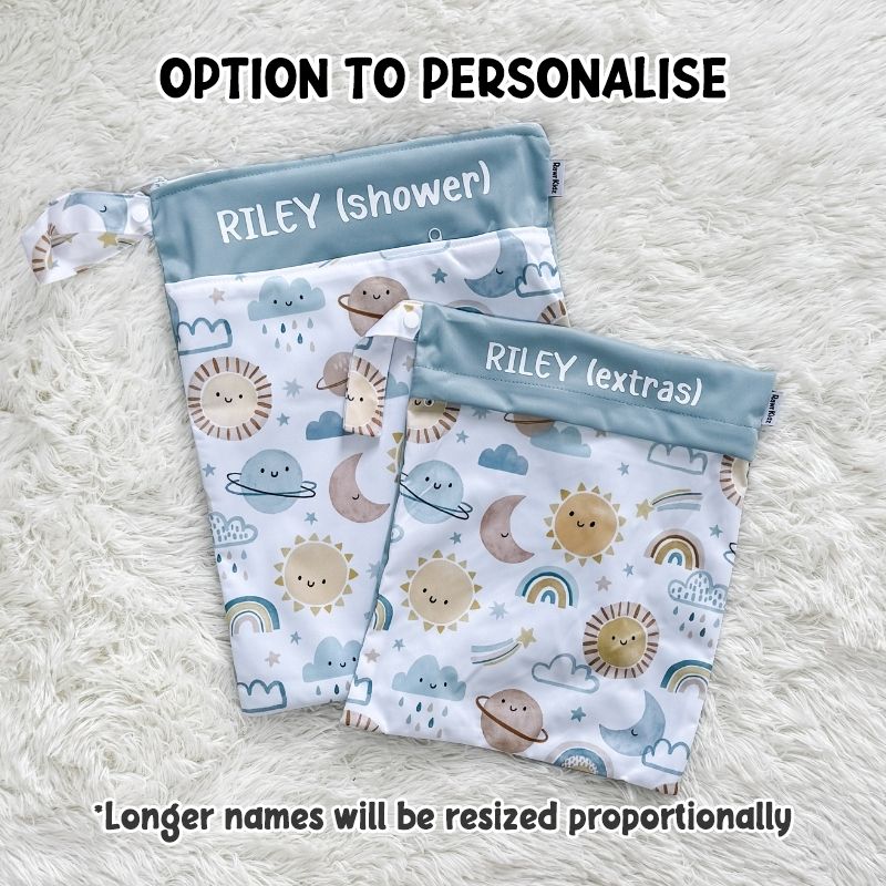 Wet Bag Design 12 – Cute Sky - Option to personalise