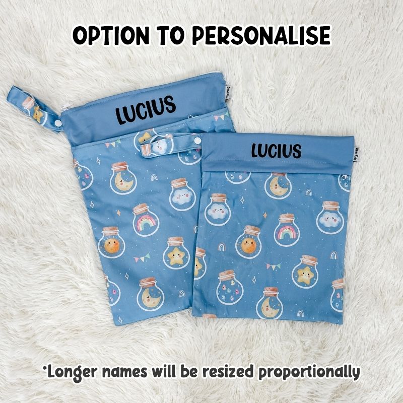 Wet Bag Design 23 – Sky Bottles - Option to personalise