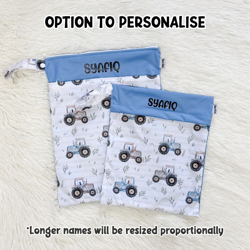 Wet Bag Design 53 – Tractor - Option to Customise