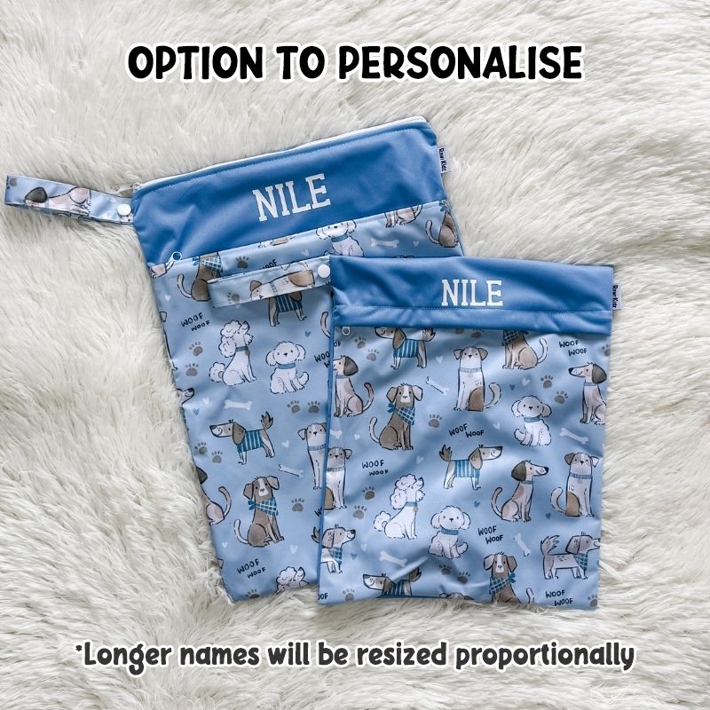 Wet Bag Design 63 – Puppies - Option to personalise