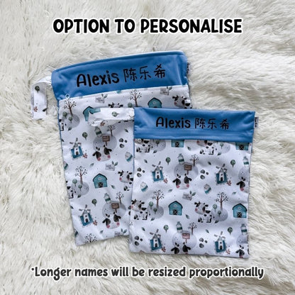 Wet Bag Design 73 – Milk Farm - Option to personalise