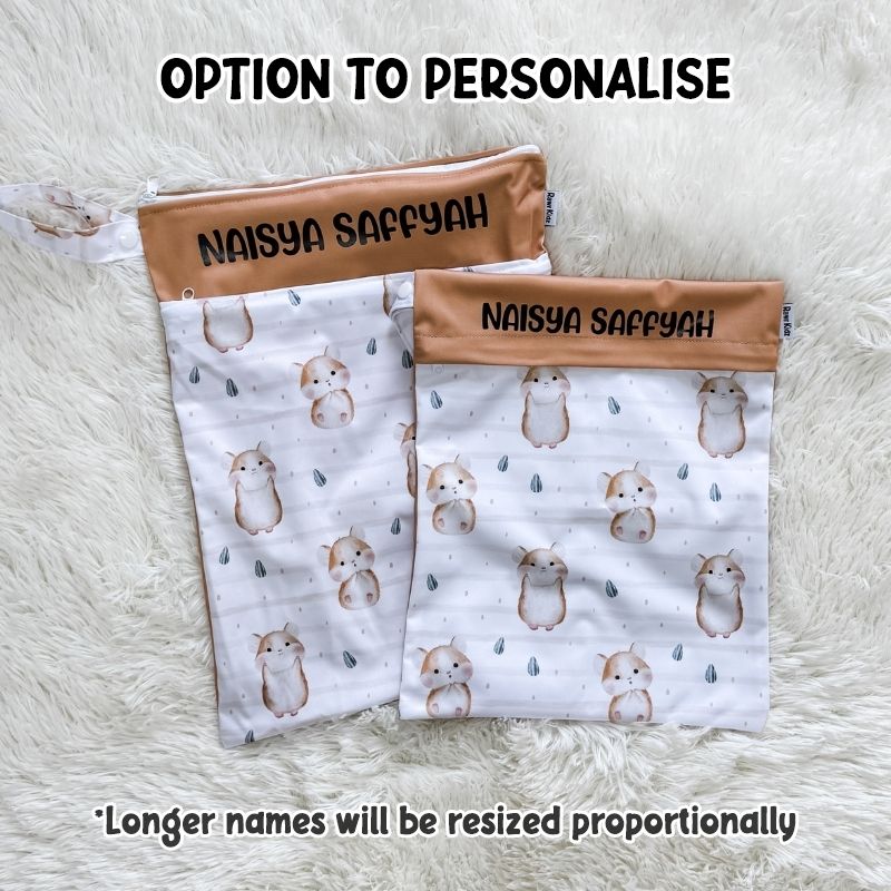 Wet Bag Design 77 – Hamster - Option to personalise