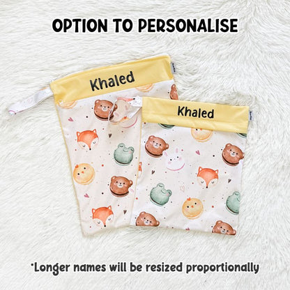 Wet Bag Design 80 – Animal Macaron - Option to personalise