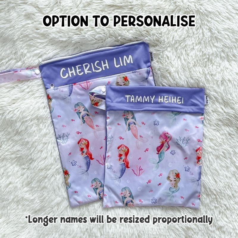 Wet Bag Design 85 – Mermaid - Option to personalise