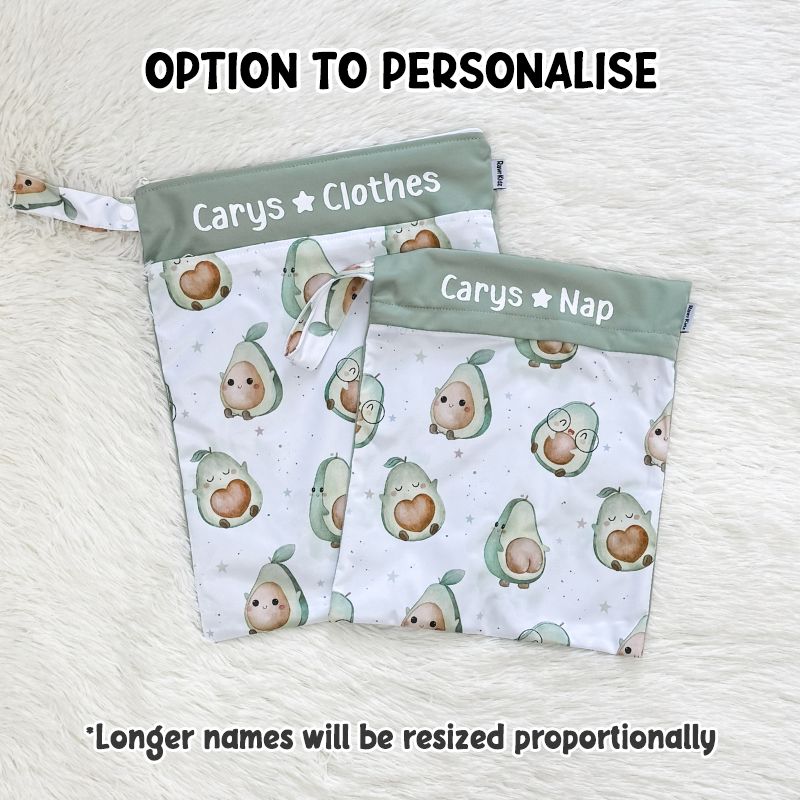 Wet Bag Design 9 – Avocado - Option to personalise