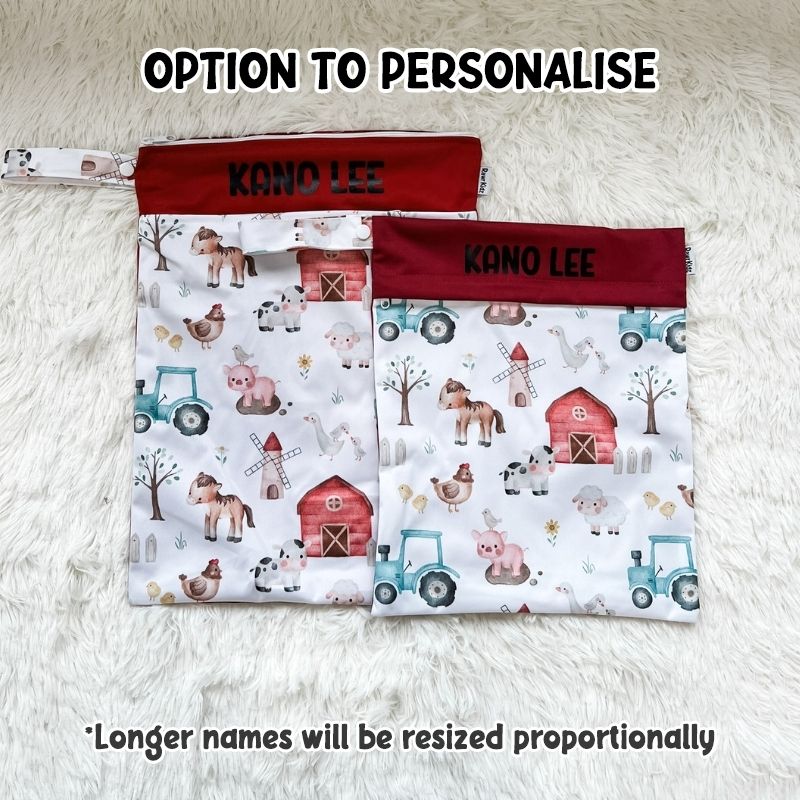 Wet Bag Design 96 – Farm - Option to personalise