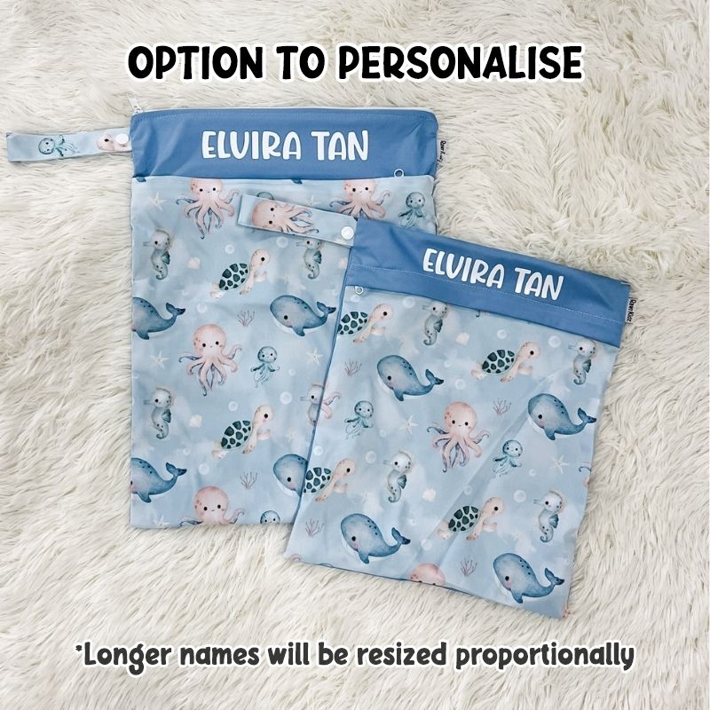 Wet Bag Design 98 – Sea Creatures - Option to personalise