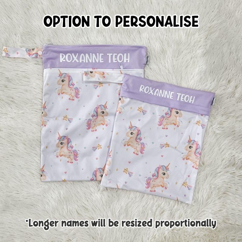 Wet Bag Design 99 – Unicorn - Option to personalise
